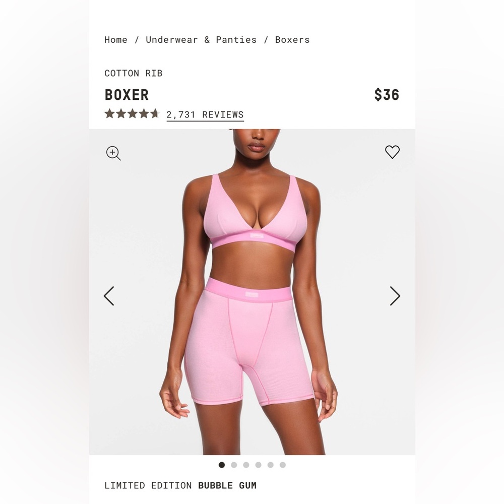 SKIMS Cotton Rib Boxer